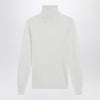 Moncler Grenoble White wool-blend turtleneck sweater