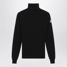  Moncler Grenoble Black wool-blend turtleneck sweater