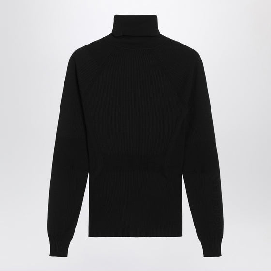 Moncler Grenoble Black wool-blend turtleneck sweater