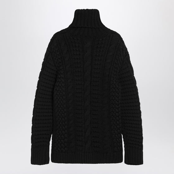 Moncler X Edward Enninful Black wool turtleneck sweater