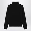 Moncler Black wool and cashmere turtleneck sweater