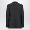 Valentino Single-breasted wool and mohair jacket in black