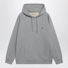 Valentino Mélange gray hoodie with Vlogo embroidery