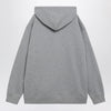 Valentino Mélange gray hoodie with Vlogo embroidery
