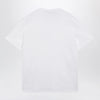 Valentino White cotton T-shirt with VLogo embroidery