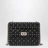 Valentino Garavani Medium Rockstud Spike bag in black nappa leather