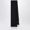 Valentino Garavani Black cashmere scarf with VLogo detail
