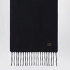 Valentino Garavani Black cashmere scarf with VLogo detail