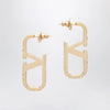 Valentino Garavani Gold-tone VLogo Signature earrings with Swarovski crystals