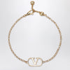 Valentino Garavani VLogo Signature bracelet in gold-tone brass