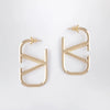 Valentino Garavani VLogo Signature earrings in gold-tone metal