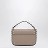 Valentino Garavani Rockstud pouch in grained calf leather, powder