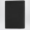 Valentino Garavani Black Vlogo grained leather card holder