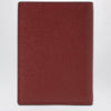 Valentino Dark red Vlogo card holder in grained leather