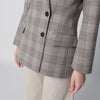 ANINE BING Asymmetric Prince of Wales jacket