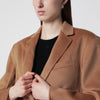 ANINE BING Quinn blazer in wool and cashmere, camel
