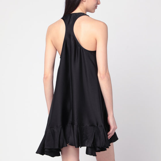 ANINE BING Black Lilith dress in silk blend