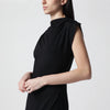ANINE BING Alix black cotton-blend dress