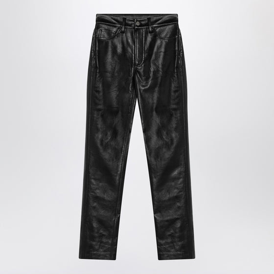 ANINE BING Bruno pants in black regenerated leather
