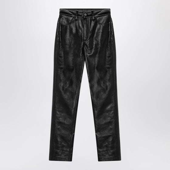 ANINE BING Bruno pants in black regenerated leather