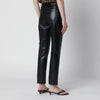 ANINE BING Black Bruno trousers in regenerated leather
