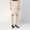 ANINE BING Beige buttoned pencil skirt