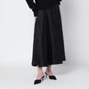 ANINE BING Black Christina silk-blend midi skirt