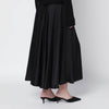ANINE BING Black Christina silk-blend midi skirt