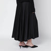 ANINE BING Black Christina silk-blend midi skirt