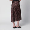 ANINE BING Leopard-print silk midi skirt