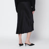 ANINE BING Black silk Bar midi skirt
