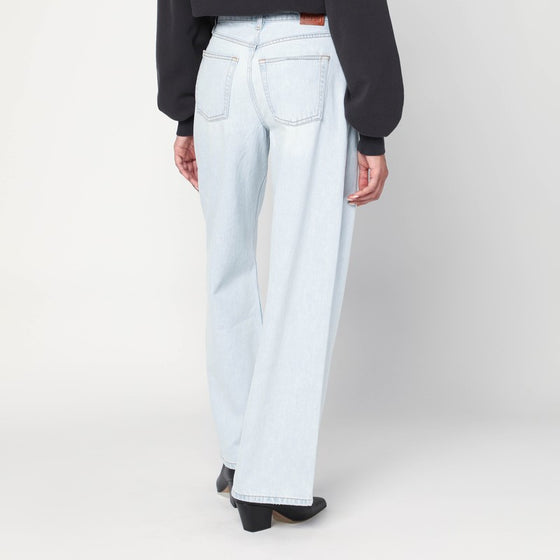 ANINE BING Light blue jeans in organic denim