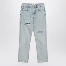  ANINE BING Kate straight-leg bleached blue jeans