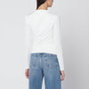 ANINE BING White jersey top with gathers
