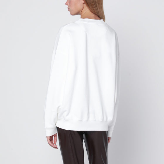 ANINE BING Ivory logo print sweatshirt