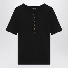  ANINE BING Black short-sleeved t-shirt