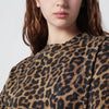 ANINE BING Avi leopard print cotton T-shirt