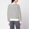 ANINE BING Ivory/black striped Dean sweatshirt