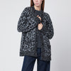 ANINE BING Banks grey leopard-print cardigan