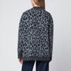 ANINE BING Banks grey leopard-print cardigan