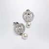 GUCCI GG earrings with crystals and pearls