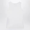 Balenciaga White cotton-blend knit tank top