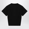 Balenciaga Black cropped T-shirt with logo print