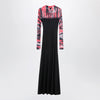Balenciaga Extreme Tie Dye dress in black jersey