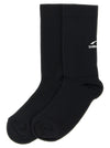 Balenciaga Ribbed Socks With Logo