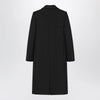 Balenciaga Long double-face tailored coat in black cotton