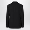 Balenciaga Double-breasted tailored wool twill jacket in black