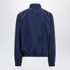 Balenciaga Bodies track jacket in dark navy poplin