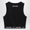 Balenciaga Techwear bra top in black technical fabric