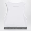 Balenciaga White Techwear bra top in technical fabric